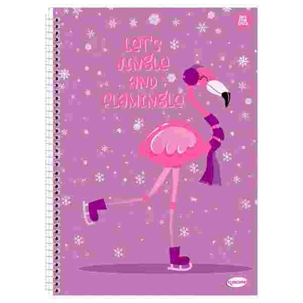 CADERNO 10X1 CAPA DURA KBOM FEMININO